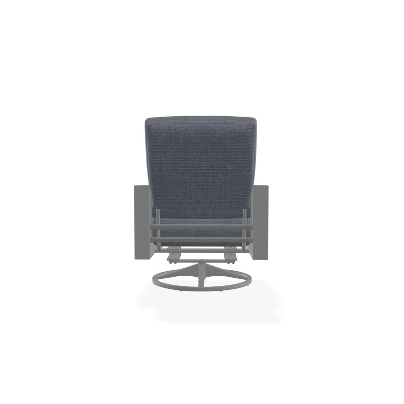 Larssen Outdoor Lounge Chair, Graphite, Proven Denim