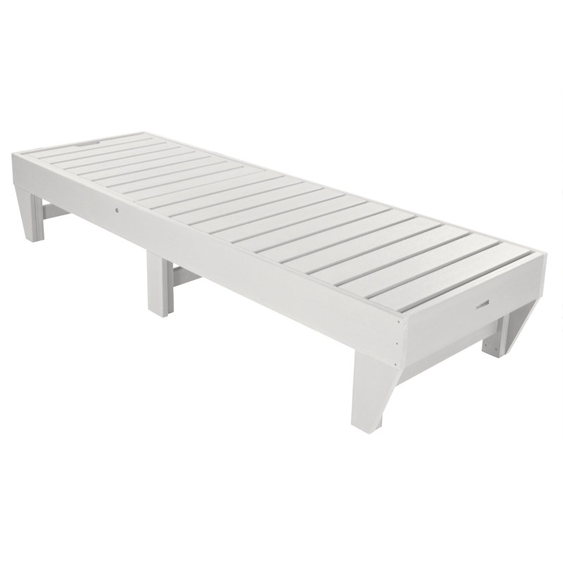 Annette Outdoor Chaise Lounge, White