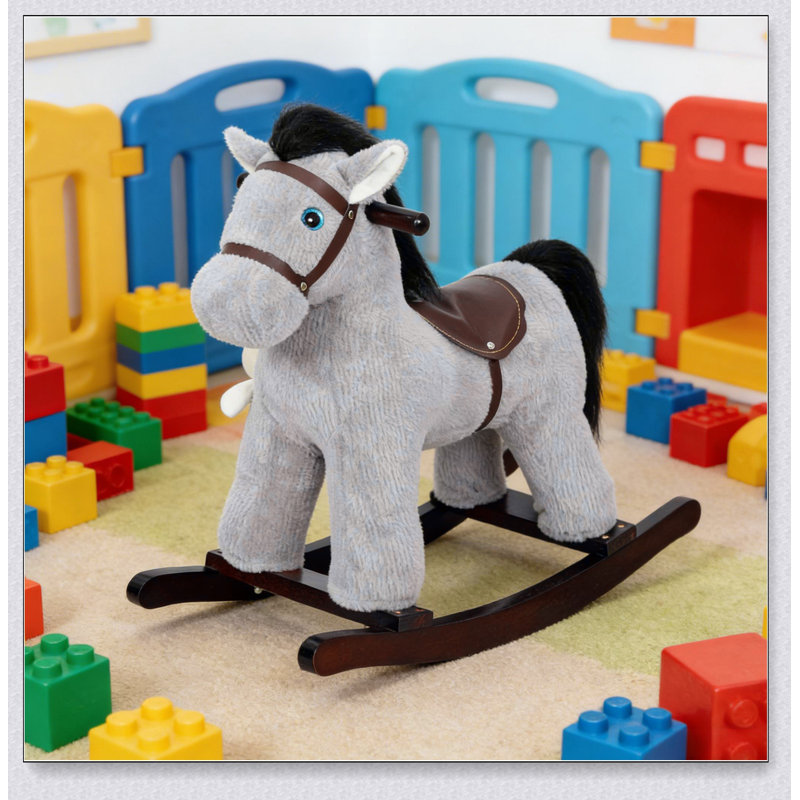 Cheval à bascule interactif pour tout-petits et enfants avec sons réalistes pour un jeu imaginatif