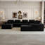 Compression Sectionals Foam Corduroy Modern Modular Sofa For Home