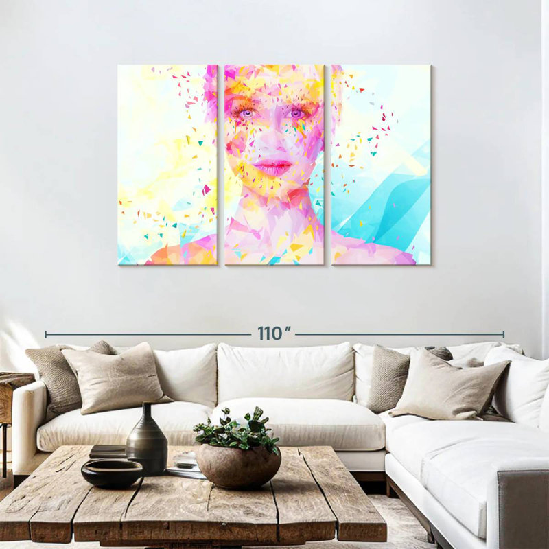 Leisha Turquoise, 48" H x 74" W