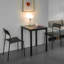 Obed Glass Top Metal Base Dining Table