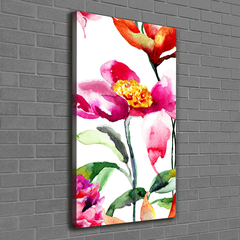 Field Flowers - Wrapped Canvas Print