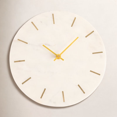 Reese Marble Wall Clock