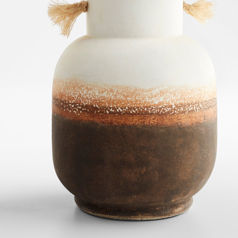 Margaret Handcrafted Ceramic Table Vase, 14" H x 7.5" W x 7" D