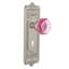 Egg & Dart Plate with Decorative Keyhole and Waldorf Pink Door Knob-1819617382-1819617379
