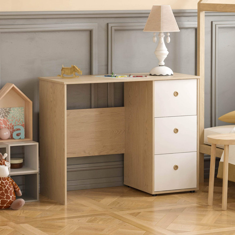 Computer Desk, Brown/White