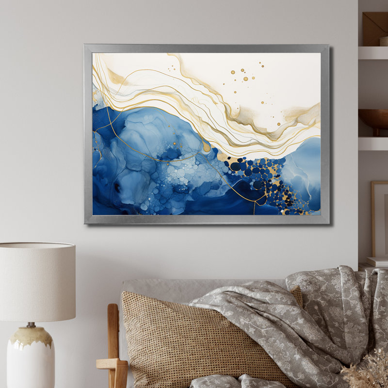 «Sunlight Breaking In The Waves I», reproduction sur toile, H 24 po x l 32 po x P 1 po, Cadre photo argenté