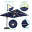Parasol rectangulaire en porte-à-faux avec base 138 po x 108 po Rozalinda-1298332133