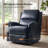  Felisa 34''W Traditional Swivel Rocker Manual Genuine Leather Recliner-968579080