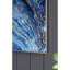 2 panneaux d'art encadrés bleus et dorés, 30,5 x 40 po, magnifiquement marbré, matériaux pour tout espace 2 30,5 x 40, motif époustouflant, fait de qualité