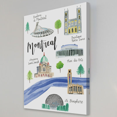 Montreal Sights 1 Piece Painting on Canvas