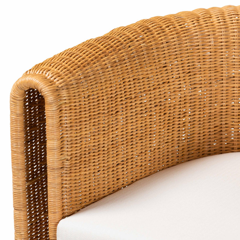 Chaise de baril en rotin naturel Bali & Pari Carina
