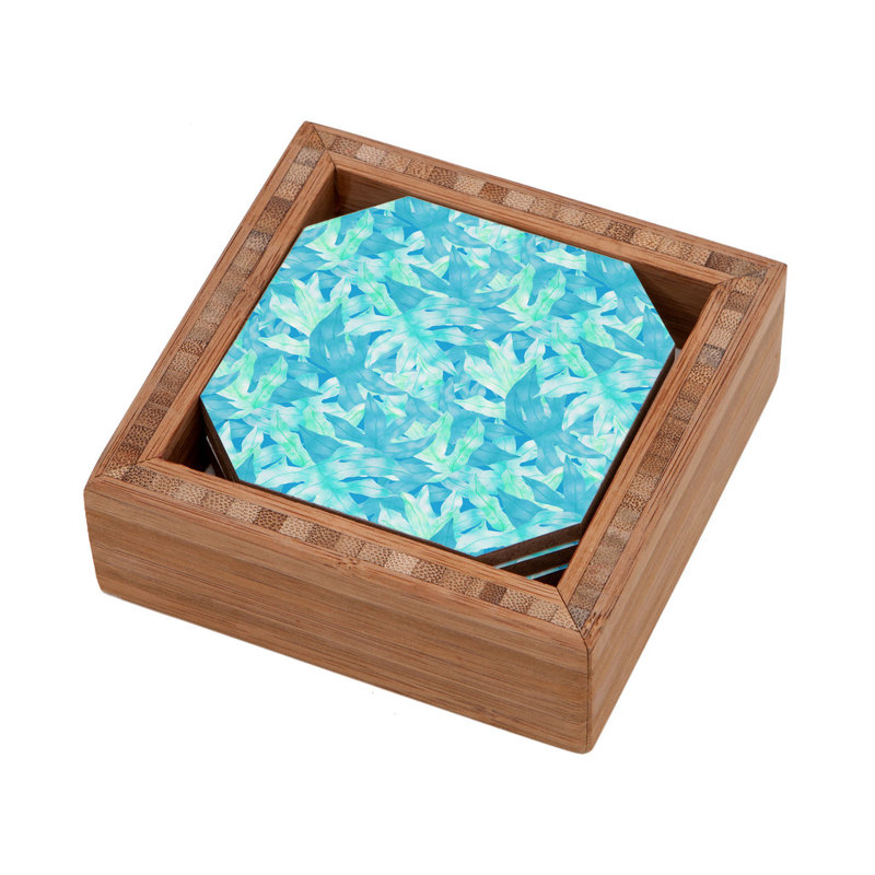 Sous-verre turquoise
