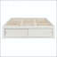 Structure de lit plateforme grand avec 4 tiroirs et pied de lit-730383625