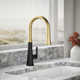 Tone Single Handle Pull Down Kitchen Sink Faucet with Three-Function Pull Down Sprayer