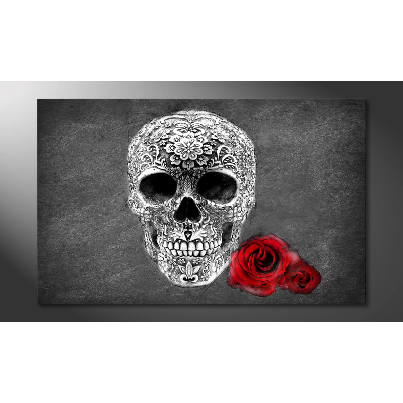 'Day of the Dead' - Wrapped Canvas Graphic Art, 80cm H x 100cm W, 100% cotton canvas