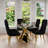 Black Velvet Dining Chairs Set Of 2