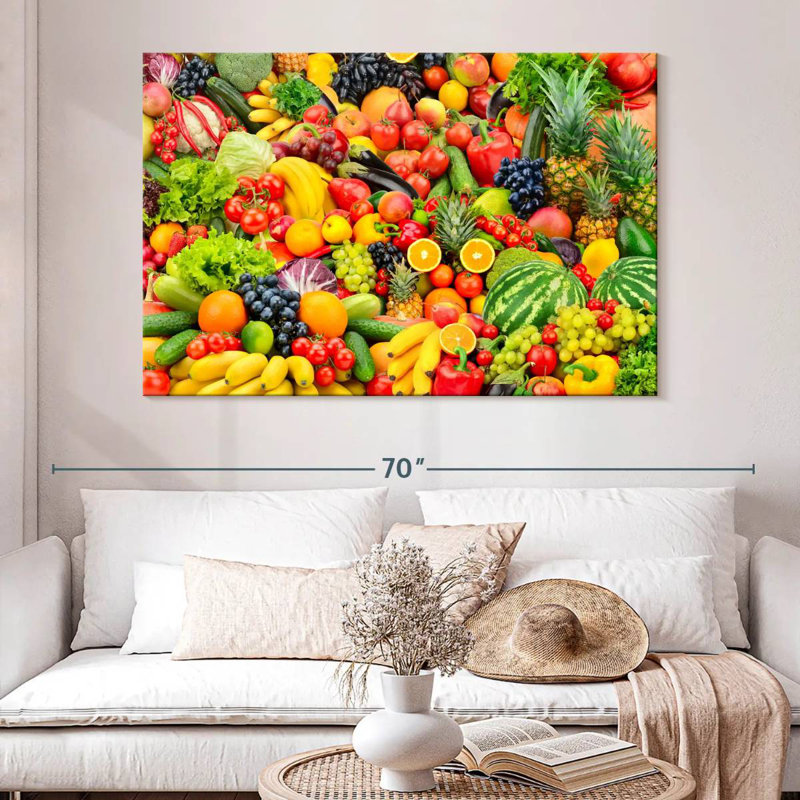 Yarlin, fruits et légumes frais, H 34 po x l 51 po