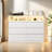 Dresser For Bedroom, 6 Drawer Dresser With Led Lights And Charging Station-45138982