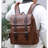 Leather Laptop Backpack For Men, Work Business Travel Office Backpack College Bookbag, Casual Computer Backpack Fits Notebook 15.6 Inch-129901037