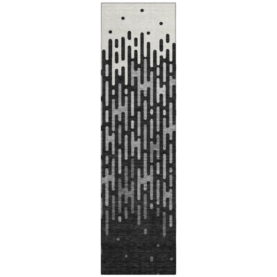 Machine Washable Indoor/Outdoor Chantille ACN2567 Abstract Rug