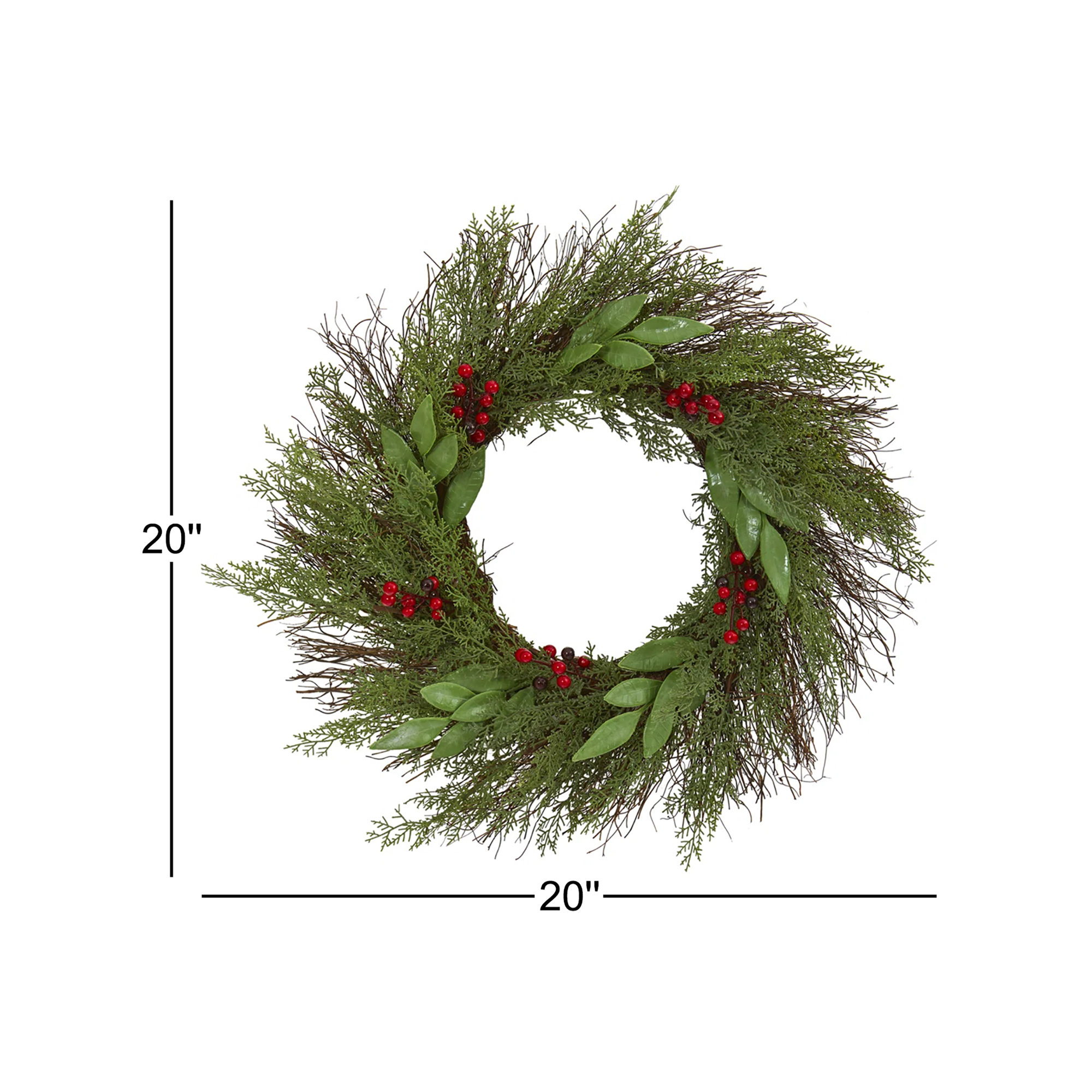 20'' Twig Wreath