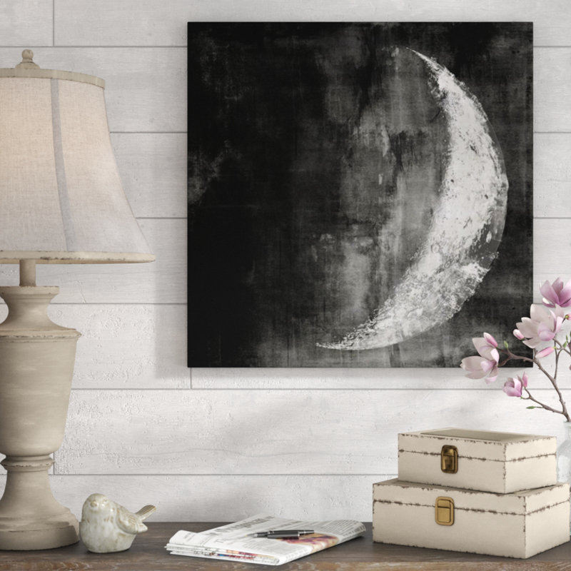 Tuxedo Moon IV par Chelsea Art Studio - impression, H 24 po x l 24 po x P 1,5 po, Texture embellissement à la main