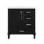 Ensemble de meuble-lavabo 30 "avec comptoir de lavabo, lavabo en céramique encastré avec porte à fermeture douce et 3 tiroirs-827996282