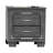Alen 4 Pc Queen Size Bedroom Set, Button Tufting, Mirror Trim, Gray