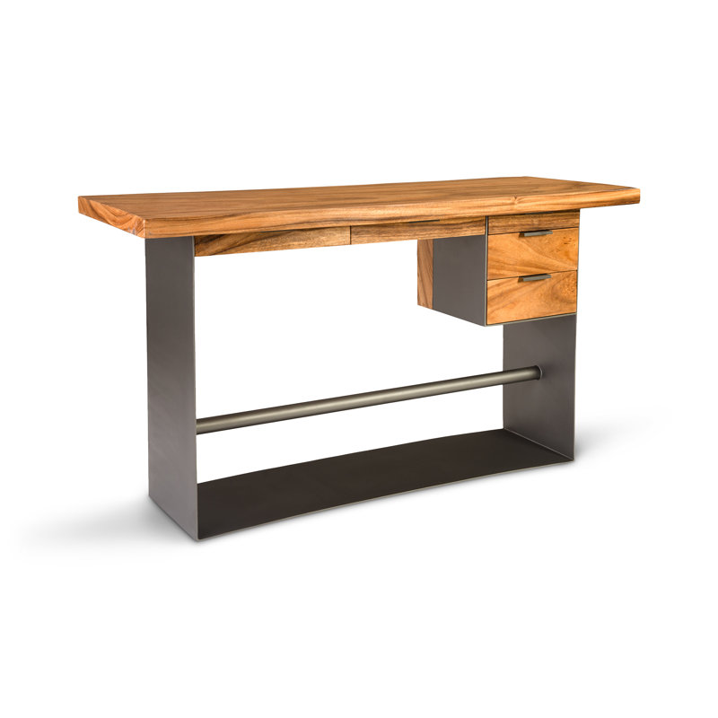 Iron Frame Standing Desk with Drawers