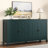 Sideboard Cabinet With Adjustable Shelves And 4 Doors Set Of 2