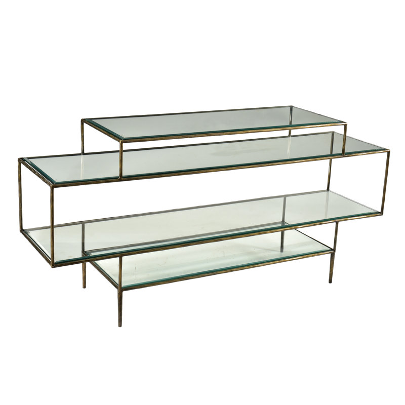 Zyron 60'' Glass Top Console Table
