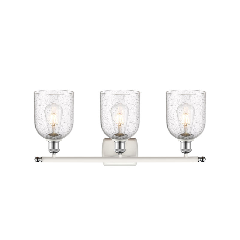 Anacaren 3 - Light Dimmable Vanity Light, Seedy, White Polished Chrome