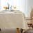 Marina Decoration Jacquard Waterproof Thick Elegant Soft Damask Branch Scroll Decorative Home Kitchen Table Cloth Liquid Repellent and Stain Resistant Tablecloth, Cream Color Oblong 60 x 102 Inch-1385967339-1385967331