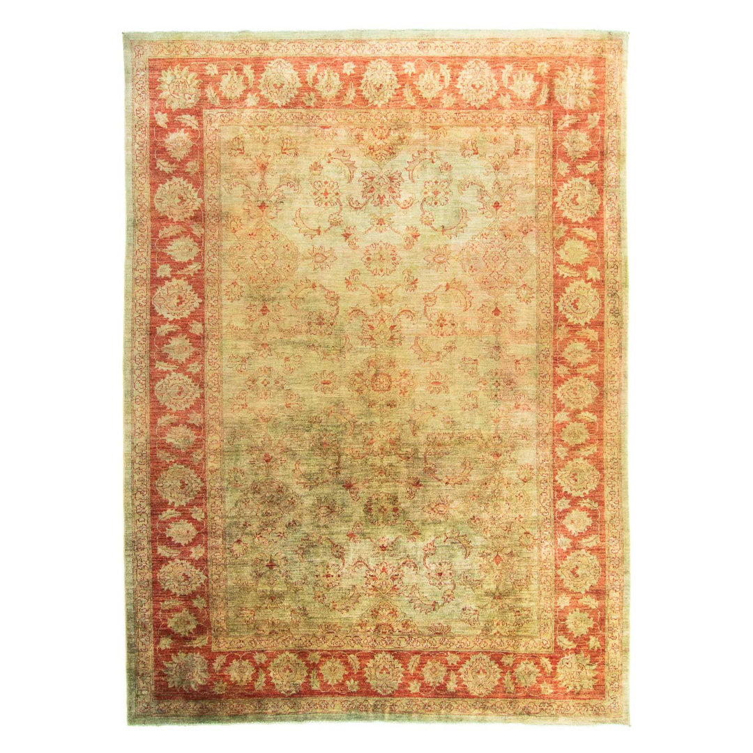 One-of-a-Kind Anousone Hand-Knotted 169cm x 244cm Wool Area Rug in Yellow/Orange