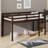 Space-Saving Loft Bed Featuring Easy-Climb Ladder and Safety Rails-1792915912