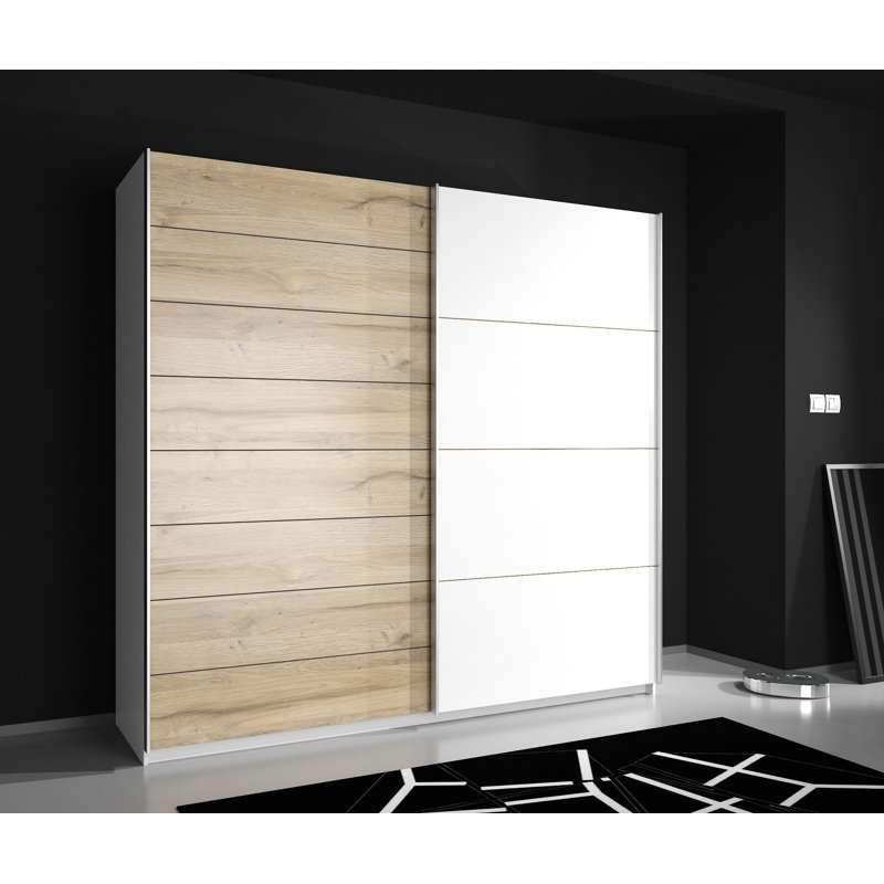 Absher 2 Door Manufactured Wood Wardrobe