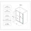Porte de douche coulissante double sans cadre 5476 pouces North American