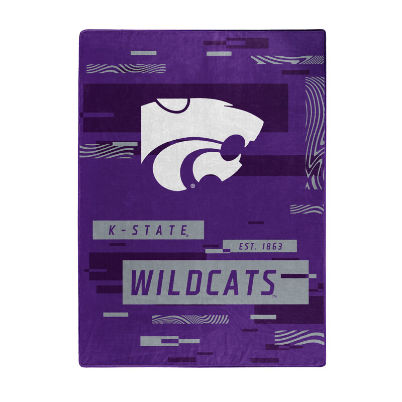 Throw Blanket, Purple/White, K-State Wildcats