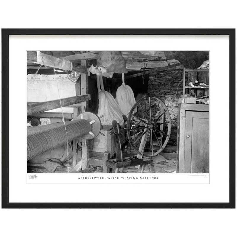 Aberystwyth, Welsh Weaving Mill 1903 by Francis Frith - Single Picture Frame Print, 28cm H x 36cm W x 2.3cm D