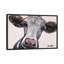 «Cora the Cow on Neutral» par Hippie Hound Studios - impression sur toile tendue-72132883-32500710