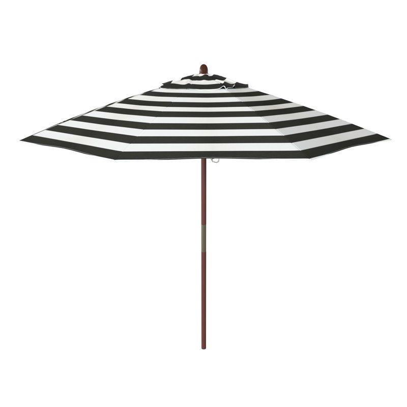 Parasols de marché 9 pi Jimerson, Cabana Classic Black Stripe Sunbrella®