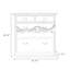 Buffet décoratif rétro en bois massif noir