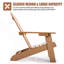 Chaise Adirondack avec porte-gobelet, chaises Adirondack d'extérieur, table non incluse