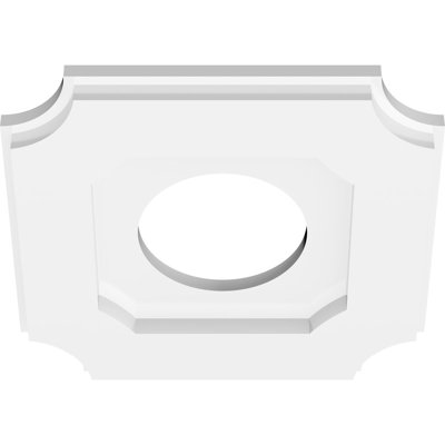 Médaillon de plafond contemporain en PVC de qualité architecturale 10 po x P 4 po x P 6 po x P 1 po