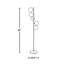 Lampe sur pied en métal 66,5 "Bubbles