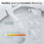 15.75"H Modern Heated Seat Smart Bidet Toilet with Ambient Light, Auto-flush, Air Drying, and Remote Control