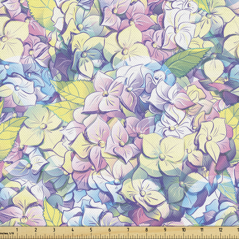 Chelzie Hydrangea Flowers Multi-Purpose Fabric