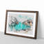 Lake Between the Mountains - Picture Frame Painting Print-56733534-56733531